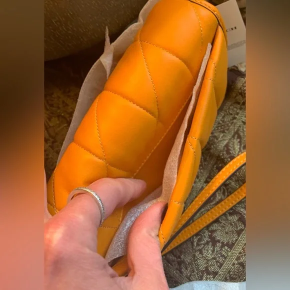 SOLD⛔️Authentic COACH 1941 Nappa leather quilted magnetic flap crossbody - Picture 13 of 15